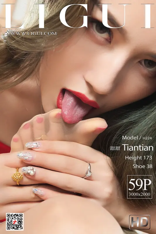 09.13 网络丽人 Model 甜甜《明月吻香莲》 - Ligui丽柜